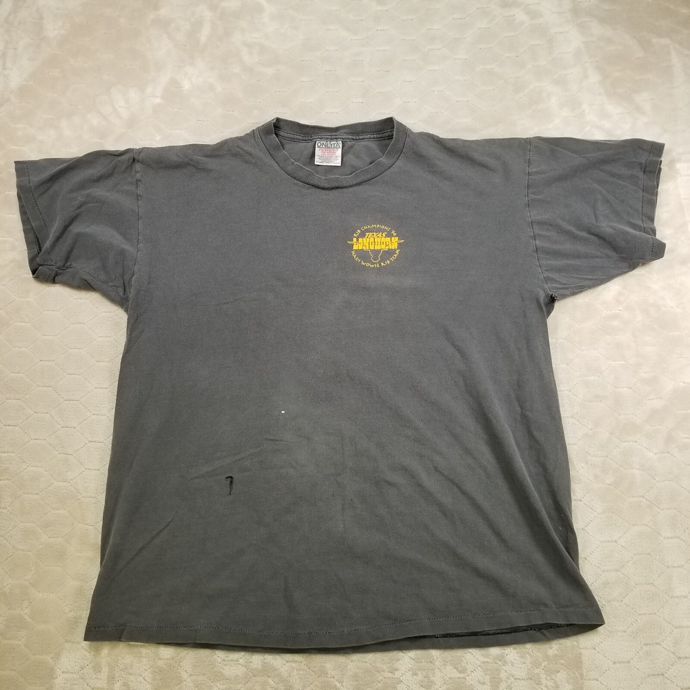 VTG 1994 Best in the West BBQ Rib Champions Shirt Texas Longhorn THRASHED XL